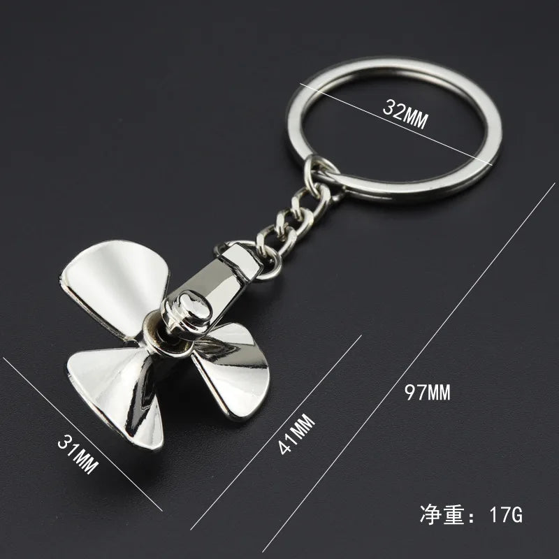 Rotating Propeller Keychain