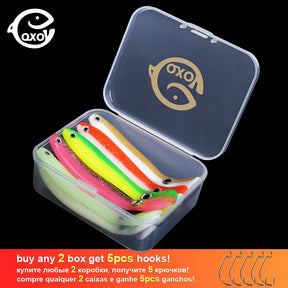 QXO 10pcs/box Loach Soft Lure Kit
